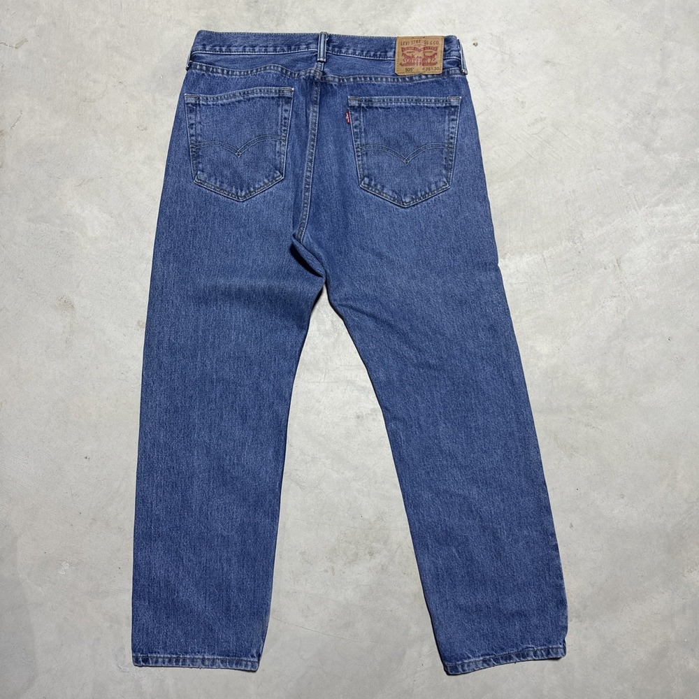 Levi's 505 Men's Jeans SZ 36x30 Blue Denim Regular Fit Traditional Cotton Y2K